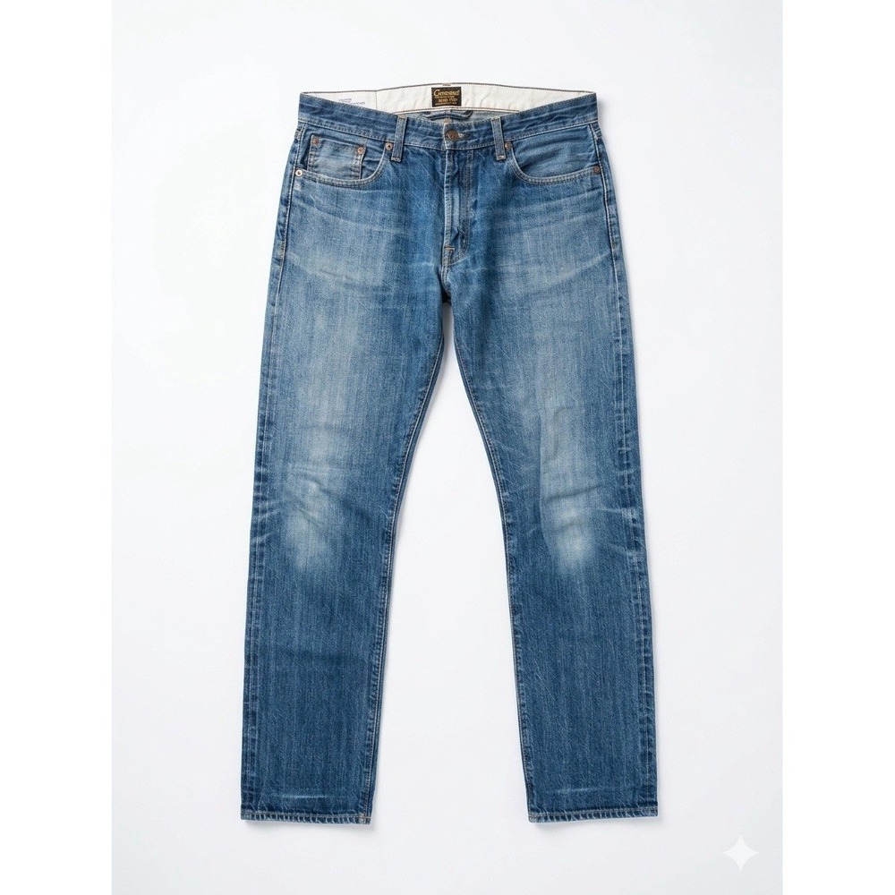 Civilianaire Jeans Men Blue Sz32(Fits 34x31)Slim-Straight Selvage Japan 5-Pocket